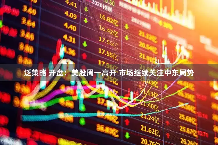泛策略 开盘：美股周一高开 市场继续关注中东局势